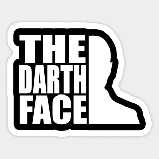 The Darth face tee design birthday gift graphic Sticker